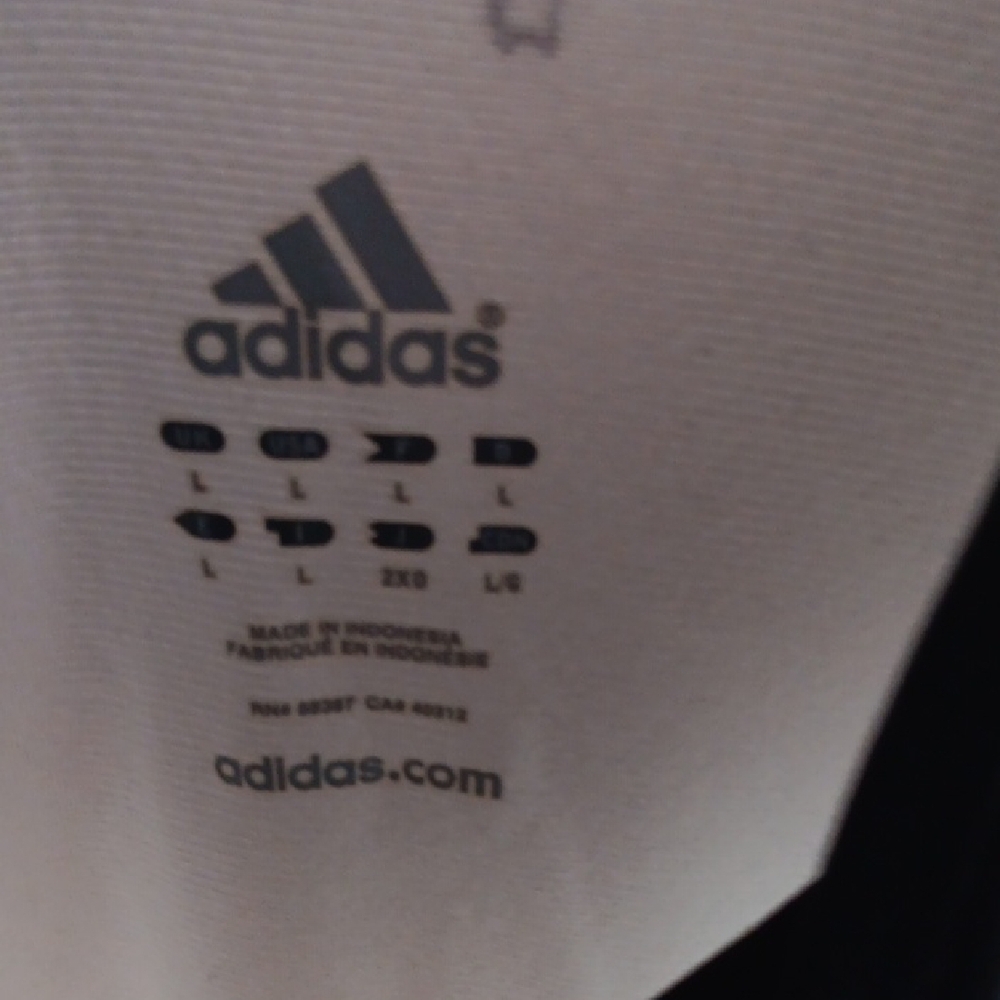 Adidas White and Black Lightweight Jacket with Athletic Cut - Picture 2 of 6